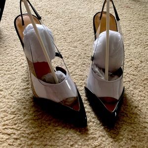 Brand New Black And Clear Pumps US Size 7 (UK SIZE 8)